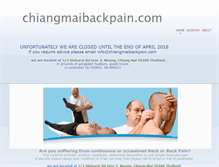 Tablet Screenshot of chiangmaibackpain.com